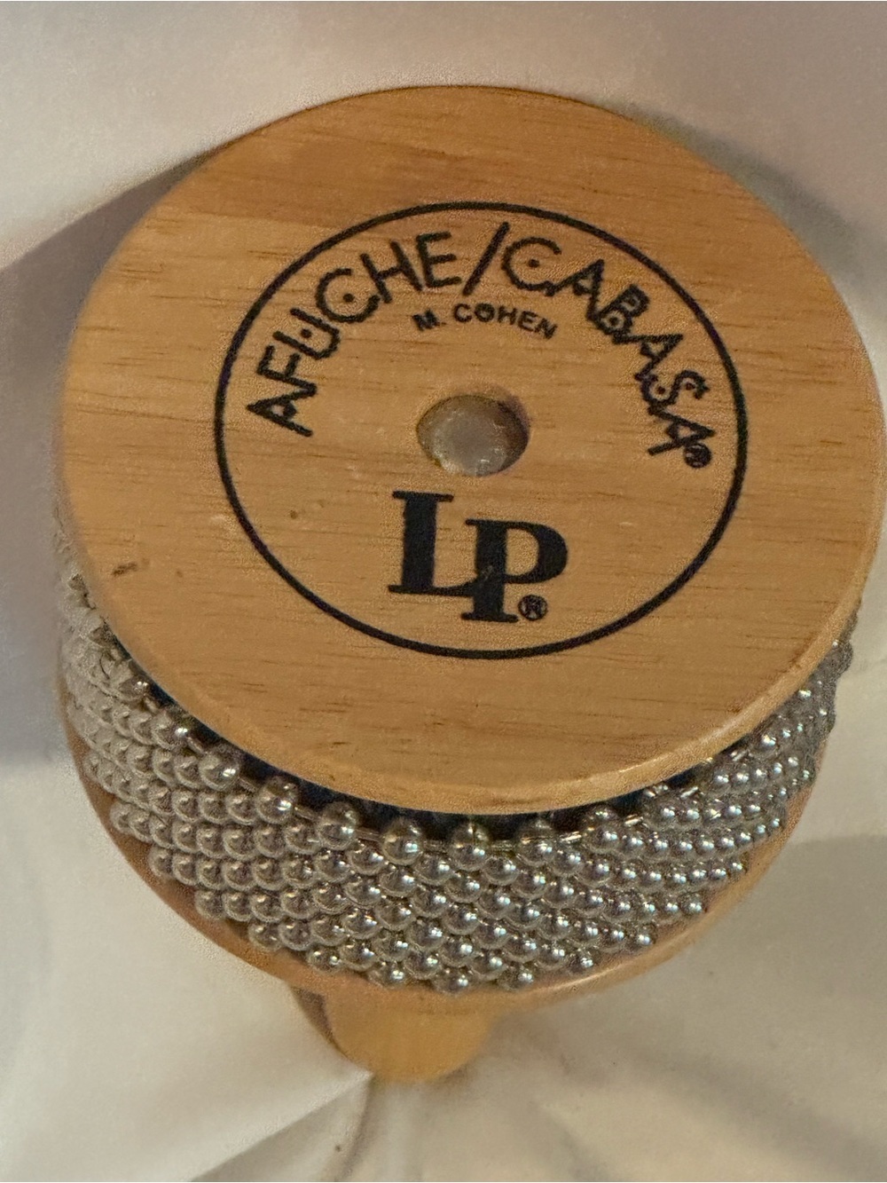 Cabasa Afuche Rattle with Silver Beaded Body - Picture 2 of 2